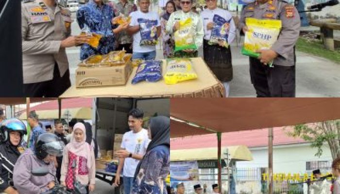 Kick Off Launching Gerakan Pangan Murah Digelar di Polres Dumai, Harga Bahan Pokok Lebih Terjangkau