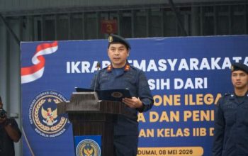Rutan Dumai Gelar Ikrar Bersih dari Handphone Ilegal, Narkoba, dan Penipuan
