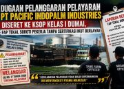 Dugaan Pelanggaran Pelayaran PT. Pasific Indo Palm Industries DiSeret KSOP Kelas I Dumai Faptekal Soroti Pekerja Tanpa Sertifikasi Ikut Berlayar