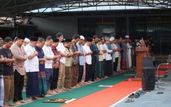 Penuh Khidmat, Rutan Dumai Gelar Sholat Idul adha dan Penyembelihan Hewan Kurban
