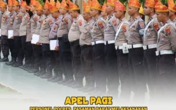 Disiplin Jadi Pondasi, Polres Pasaman Barat Tegaskan Komitmen Lewat Apel Pagi Rutin