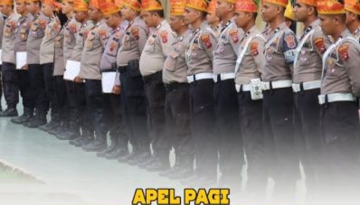 Disiplin Jadi Pondasi, Polres Pasaman Barat Tegaskan Komitmen Lewat Apel Pagi Rutin