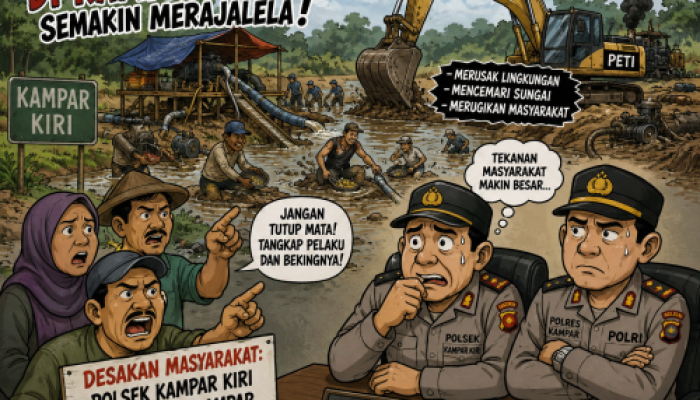 Penambangan Emas Ilegal di Kampar Kiri Kian Merajalela, Polres Kampar Diminta Bertindak Tegas