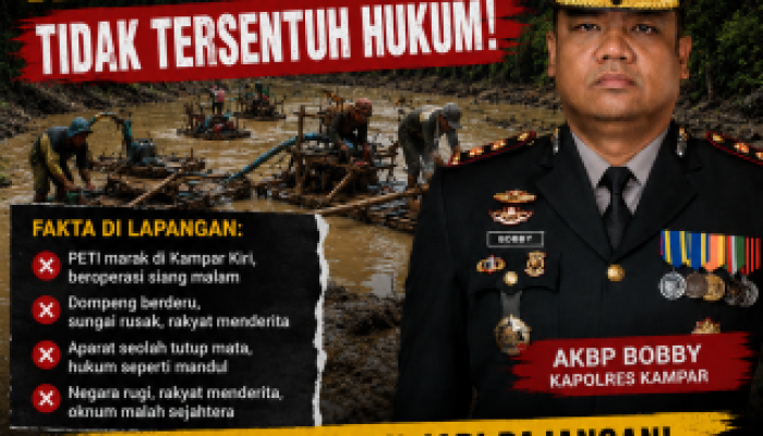Kampar Kiri Darurat PETI! Kapolres dan Kasatreskrim Didesak Dicopot, Publik Nilai Penegakan Hukum Semakin Bobrok