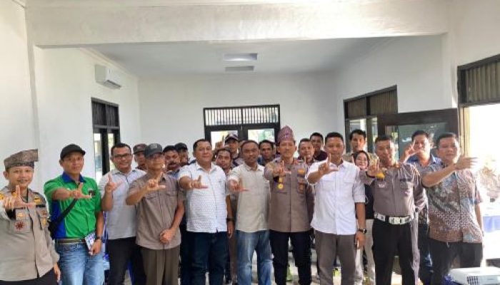 Polsek Tapung Gelar Rapat Koordinasi Penanganan Hukum untuk Cegah Pencurian Tandan Buah Sawit