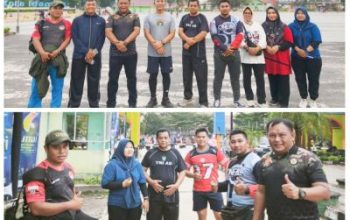 DPC Hipakat kota Dumai bersama KODIM 0320 dan keluarga besar TNI (KBT) melaksanakan Joging Bersama