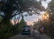 Diduga Melanggar Aturan ODOL, Truk Batu Bara Bikin Jalan Kuala Cinaku Makin Parah