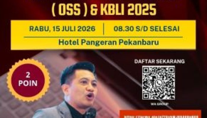 Pelatihan Strategis bertajuk OSS Dan Klasifikasi Buku Lapangan Usaha Indonesia di Pekanbaru