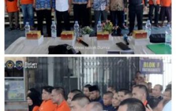 Rutan Dumai dan Posbakumadin Berikan Penyuluhan Hukum Kepada Warga Binaan