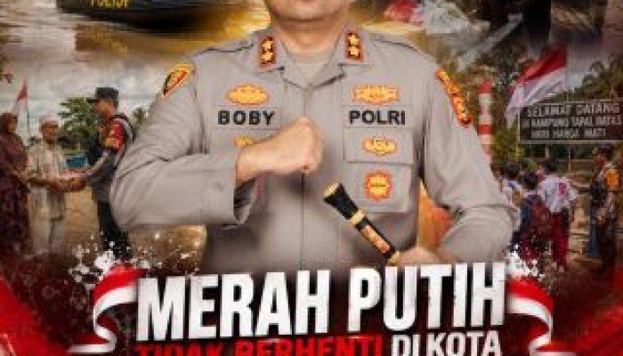 Semarakkan HUT Kemerdekaan ke-81, Polres Kampar Gelar Ekspedisi Merah Putih Presisi di Tanjung Belit Selatan