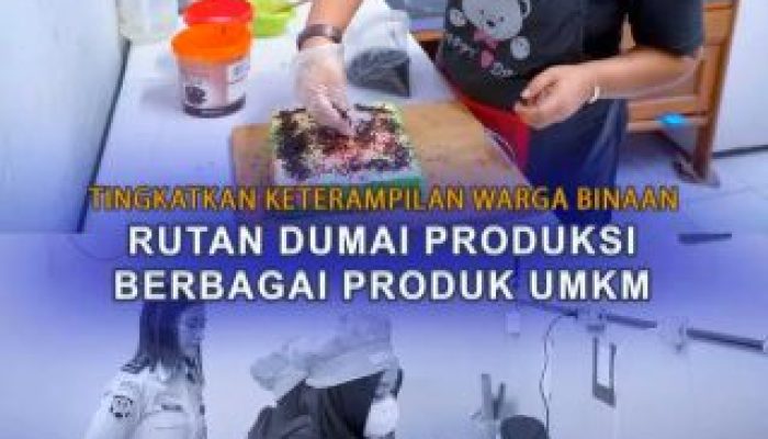 Tingkatkan Pembinaan Keterampilan Warga Binaan, Rutan Dumai Produksi Berbagai Produk UMKM