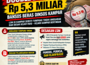 Dugaan Double Budgeting Rp5,3 Miliar Bansos Dinsos Kampar Disorot, Kejaksaan Didesak Turun Tangan